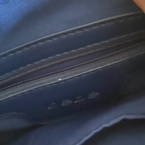 Bebe Los Angeles Annie Navy Crushed Velvet Wristlet NWT - Picture 8 of 9